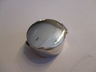 Sterling Silver Pill Box Round Smooth Solid Silver 925  3 4 Inch Round Small Box