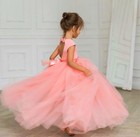 Toddler Girl Princess Dress Kids Party Wedding Tulle Tutu Skirt Sundress Pink