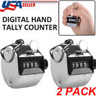 2x 4 Digit Number Dual Clicker Golf Hand Tally Counter Metal Handy Convenient Us
