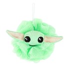 Lot Of 2 New Baby Yoda Kids Bath Character Loofah - Pouf Microfiber Green Disney