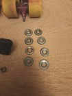 Vtg Rock Speed Freaks -roller Skating Wheels On Trucks  Set Of 8  62mm Euc