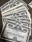  lot Of 50  Packard Motor Car Company Stock Certificate- Wow 