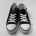 Unbranded Black White Sneakers Lace Up Casual Shoes Womens Size 10 New