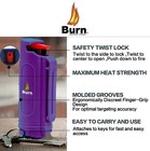 Burn Pepper Spray Self Defense Security Protection 1 2oz Purple