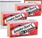 Absorene Smoke Soot Eraser Sponge 3 Pack With Storage Bag And Instruction Card