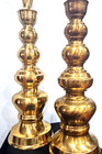 Vintage Brass Homco Candlestick Holder Japan 18  Tall Large  seeking Fireplace 