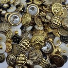 New  Ltd Edition Premium Gold Buttons Mixed Lot All Pairs Gold Mix Shank