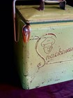 1950 s Vintage Green Original Acton Snackmaster Cooler With Bottle Opener