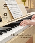 Eastar Eup-110 88 Weighted Key Digital Piano Light Wood Furniture Stand 3-pedal