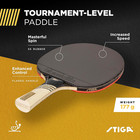 Stiga Carbon  Bundle Ping Pong Paddle Set     7-ply Extra Light Carbon Fiber Blade