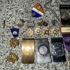 Police Awards Medallions Lapel Pins Money Clips Vfw Girl Scouts Usa Mixed Lot