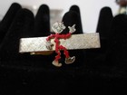 Reddy Kilowatt Tie Clip Vintage Electric Red Enamel Figure Signed   M r 