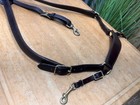 Tucker Montreal Breast Collar horse Size brown  brass   Double Stitched