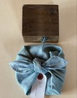 Japanese Tea Ceremony Antique Blue Oribe Kogo Edo Period-kg409