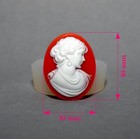 Lady Silicone Mold Cameo Resin Polymer Clay Sugarcraft Mold