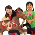 Radio Flyer Blaze Interactive Riding Horse  Brown Ride-on Pony For Kids 2-6 Year