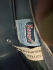 American Tourister Escort Blue Faux Leather Travel Bag Vintage 1970s Mid Modern