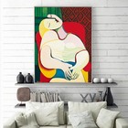 Pablo Picasso Wall Art - The Dream Print Poster - Surrealism Canvas Art Prints