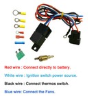 3-row Radiator  shroud Fan Relay Kit For 1963-66 Chevy C k C10 c20 c30 Pickup V8