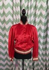 Vintage 1950s Satin Baseball Jacket Ladies S m Gaylord - Red Fox Athletic Wear