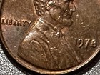 1978 Cent Penny  No Mint Mark Rare 3 1 Grams Copper Rb-au See Pics