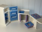 Vtg  Little Tikes My Size Big Dollhouse Kitchen Furniture Stove   Fridge   Sink