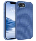  Carbon Fiber For Iphone 16e Case 2025  compatible With Magsafe  Magnetic Blue