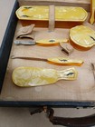 Vintage Art Deco Celluloid Vanity Dresser Set W  Case Replacement Parts 