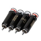 4 Pack Rhodium Plated Wbt-0102 Rca Plug Connector Audio Interconnect Cable Diy