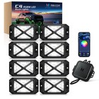 Mictuning 8 Pods Rgbw Led Rock Lights App Control Color Changing Underglow Kit