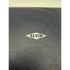 Vintage Alvin Drafting Set Charvos Usa Compass Ruling Pen K e Cloth Blue Case