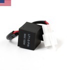 Electronic Led Flasher Relay 2-pin Fix Motorcycle Turn Signal Bulbs Hyper Flash