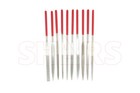Shars 5-1 2  X 2  10 Pcs Diamond Needle File Set Hard Chrome Bond  