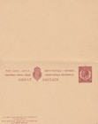 Gb Gv 1935  Superb Very Scarce 1  d Postal Stationery Double Postcard  h b Cp93 