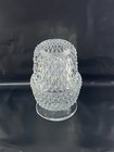 Vintage Indiana Glass Clear Diamond Point Fairy Lamp Pretty Small No Chips
