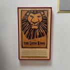 The Lion King Broadway Musical Poster - Framed - New Amsterdam Theatre 42nd St
