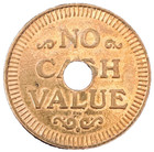 Vintage Car Wash Service Trade Token Auto Coin No Cash Value Holed Free Shipping
