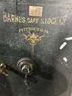 Vintage 1910 Barnes Safe   Lock Pittsburgh Door Gold Leaf Pittsburg W c Clark