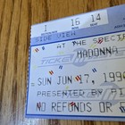 1990 Madonna Philadelphia Concert Ticket Stub Blonde Ambition Tour 6 17 Spectrum