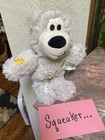 Kong Dog Toy W squeaker Teddy Bear Plush  8 Inch Kong Wild Knots Gray