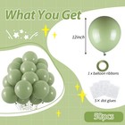 50pcs Sage Green Balloons  12inch Matte Boho Green Balloons For For Wedding