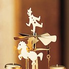Nostalgic Swedish Christmas Angel Chimes Carousel Brass W 4 Candles Table Decor