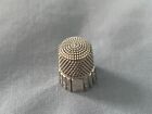 Antique Sterling Silver Fluted Octagon Thimble By Simons Bros 1889