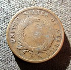 1864 Two Cent Piece Large Motto Civil War Era Us Copper Coin 2c Shield Type Coin