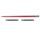 49  Hay Spear Attachment 3000 Lbs Capacity Bale Fork With 2 Stabilizer Spears