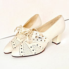 Stunning Antique 1910s 1920s Heels Brogues Oxfords Deadstock Museum Deaccession
