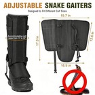 Snake Gaiters Leg Guards Waterproof Bite-proof Boots Protection Hunting Hiking
