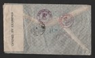 China Us 1943 Scott  41 On War-time Censored Registered Cover Chunkiang Air Mail