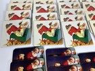 Vtg Coca-cola Christmas Drink Coasters Santa Claus Cork Back  37  No Box