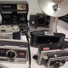 Polaroid Vintage Camera Lot Onestep Closeup  Kodak Instamatic  Pony 135   Case